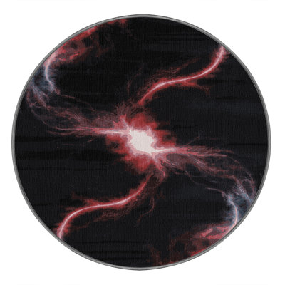 Machine Washable Space Gray Area Rug