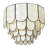 Abbington Round 4-Tier Capiz and Metal Flush Mount Ceiling Light-436316857