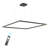 Kalvin 1-Light Modern Chandelier Square Kitchen Island Pendant Lighting with Remote Control-2014603936-2014603935