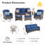 Tommy 6 Piece Wicker/Rattan Sofa Seating Group with Cushions-1999374957-1999374958
