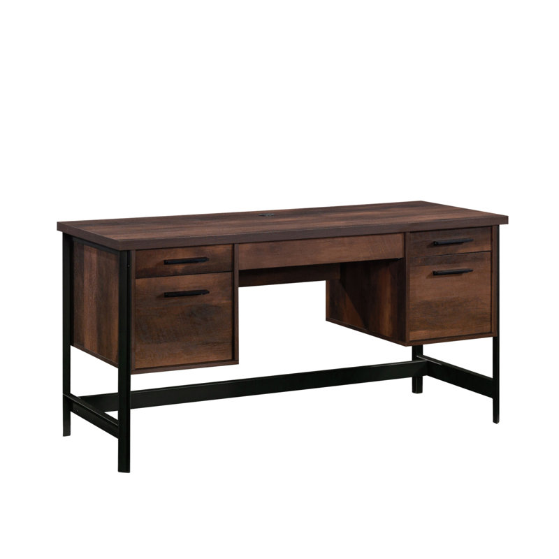 Computer Desk, Brown Finish
