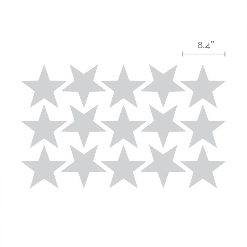 Abstract Non-Wall Damaging Accent, Silver