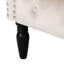 Fauteuil club en velours avec boutons