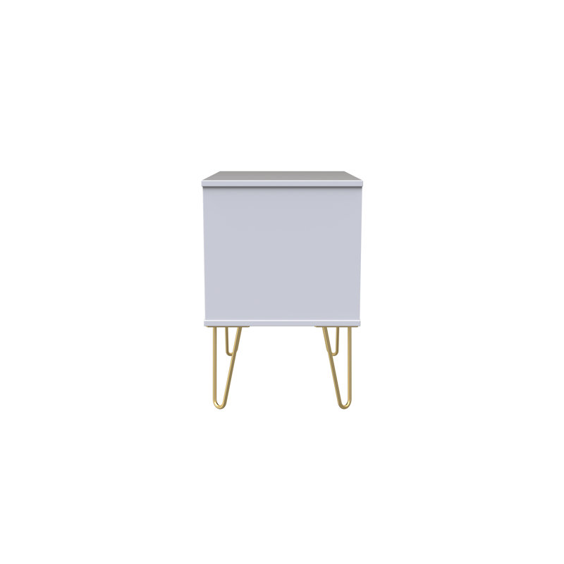 Allem 2 Drawer Midi Chest (Ready Assembled), Kobe Pink/White