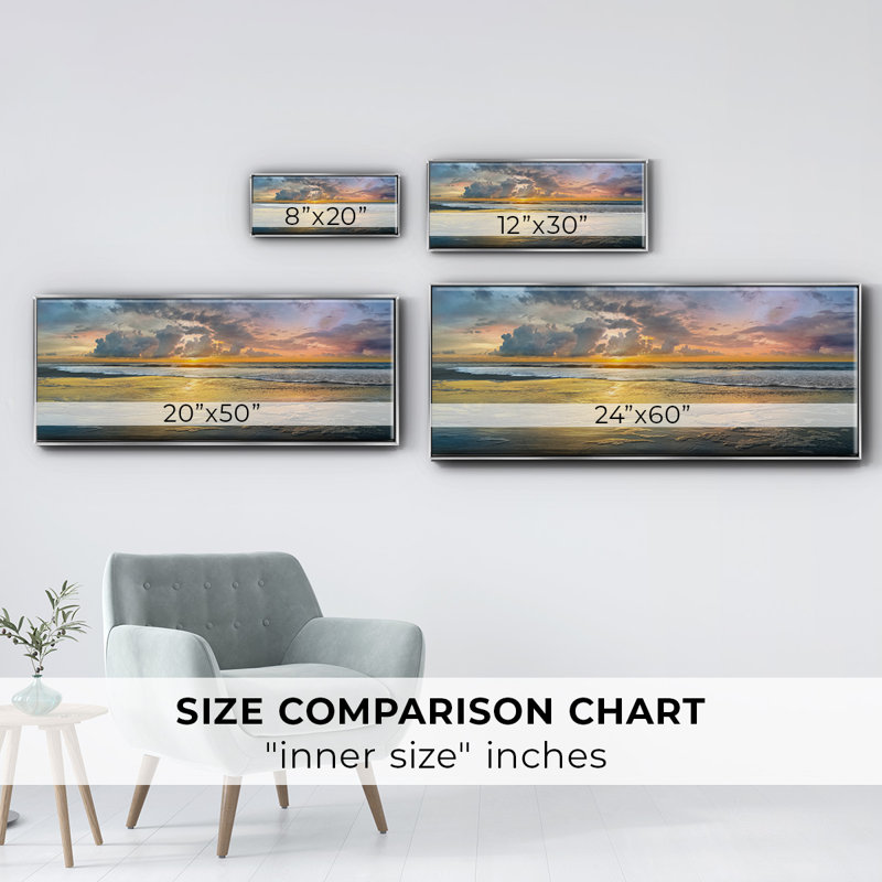 Harbor Point- Framed Canvas, 12" H x 30" W