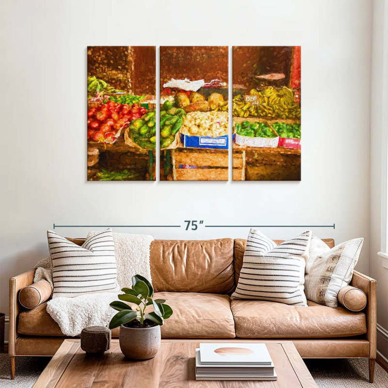 Yarlin, fruits et légumes, H 36 po x l 57 po