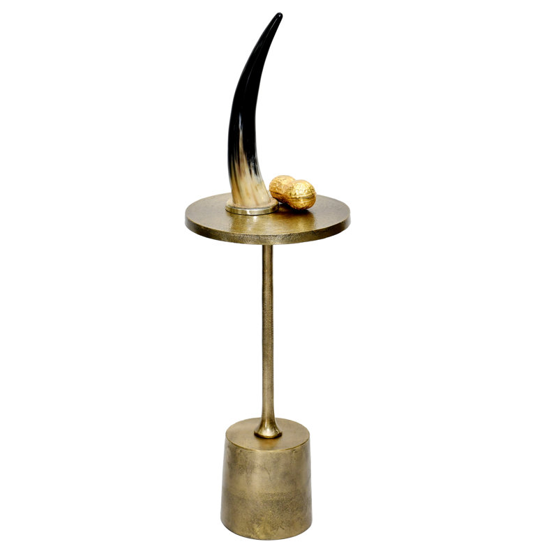 Table de bout Albon, laiton antique