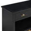 Console rétro avec tiroirs, paniers tissés jacinthe d'eau, options multicolores