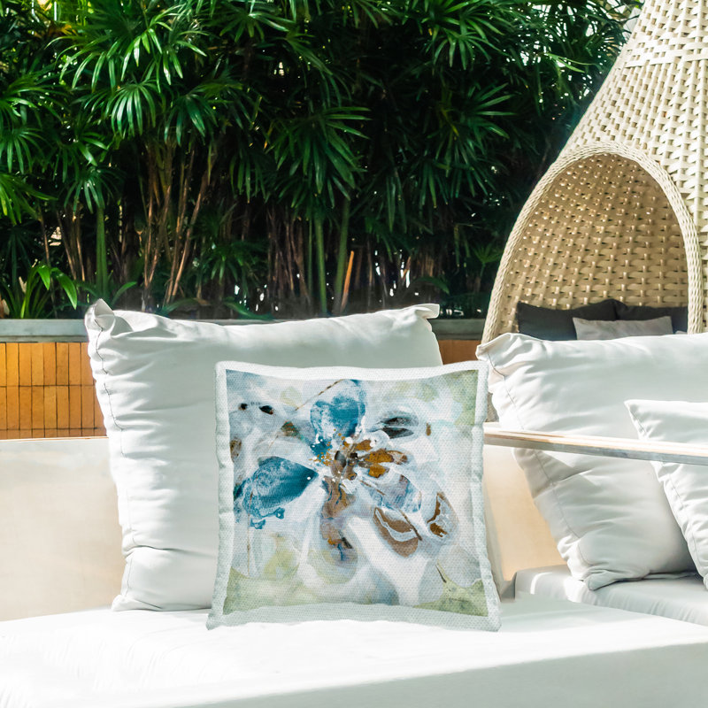 Housse et insert de coussin décoratif carré en polyester pour l'intérieur et l'extérieur