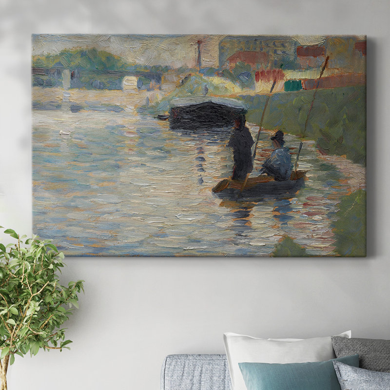 View of Seine-Gallery Wrapped Canvas, 12" H x 18" W