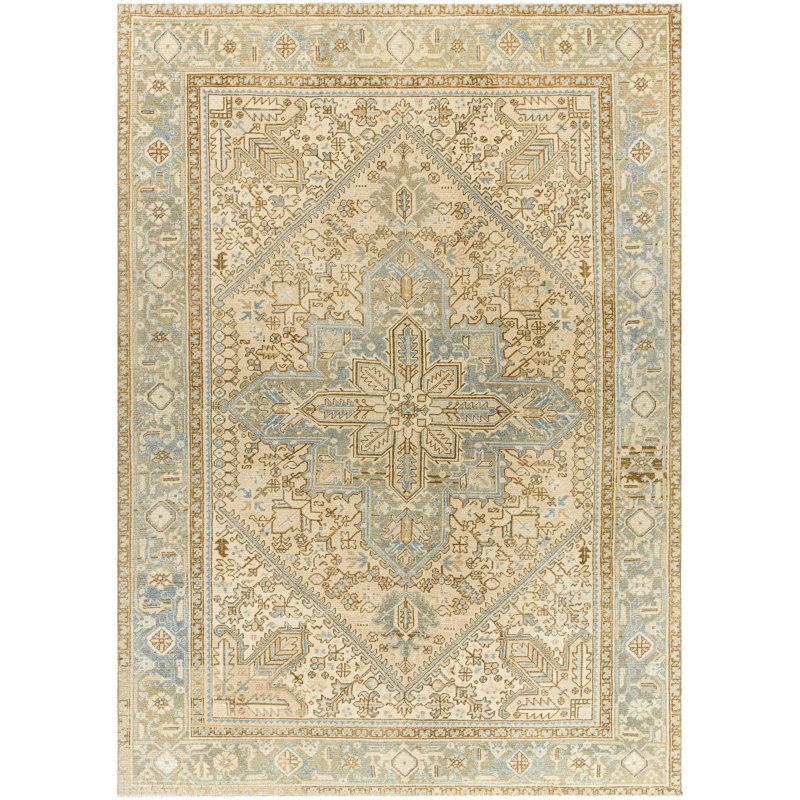 Antique One of a Kind One-of-a-Kind 6'9" x 9'5" Hand Knotted Area Rug