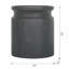 Black Wooden Cylinder Side Table