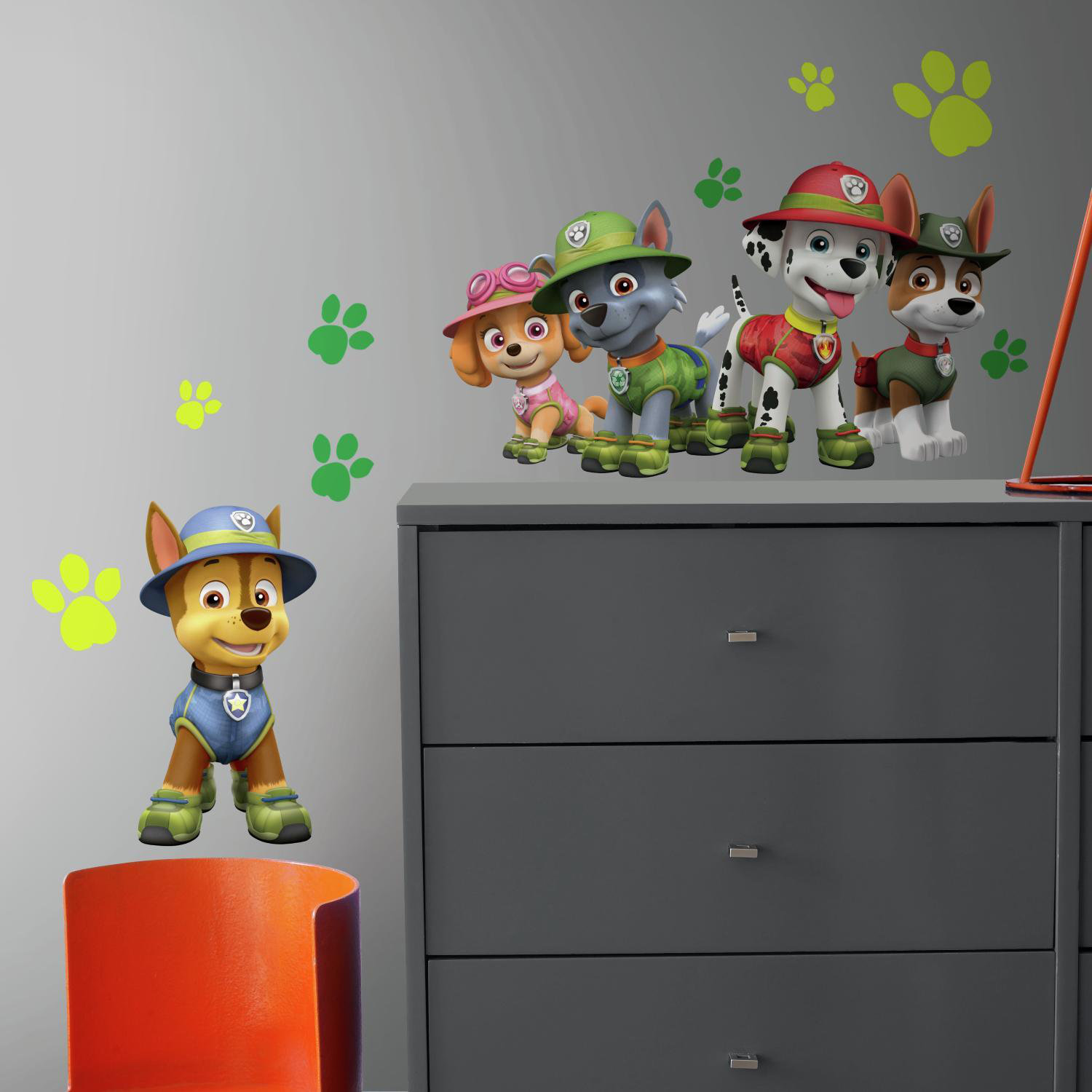 Room Mates Paw Patrol Jungle Peel and Stick Giant Wall Decal & Reviews ...