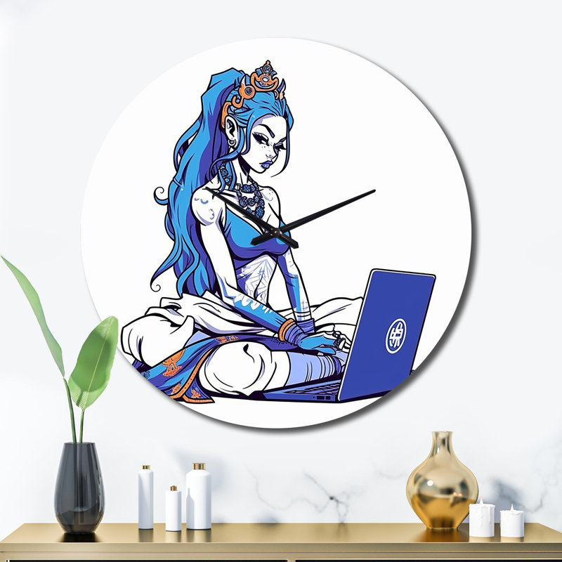 Horloge murale élégante en métal Influencer I, Moyenne