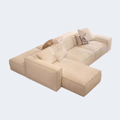 Fabric bean curd block double-sided module sofa