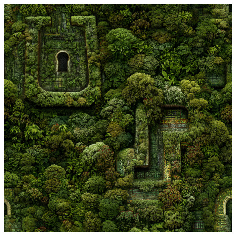 Rideau de douche Jungle - Bohème Boho, 70in W x 84in H