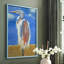 Blue Heron, reproduction encadrée - bois massif-1913990243-1913990246