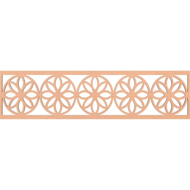 Moulure Blume, H 12 po x l 47 po x P 0,25 po, Aulne
