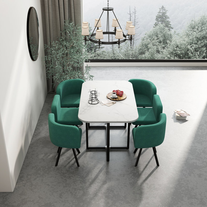 Dining Table Set, Rectangle Dining Table With  Chairs  Dining Room, Kitchen