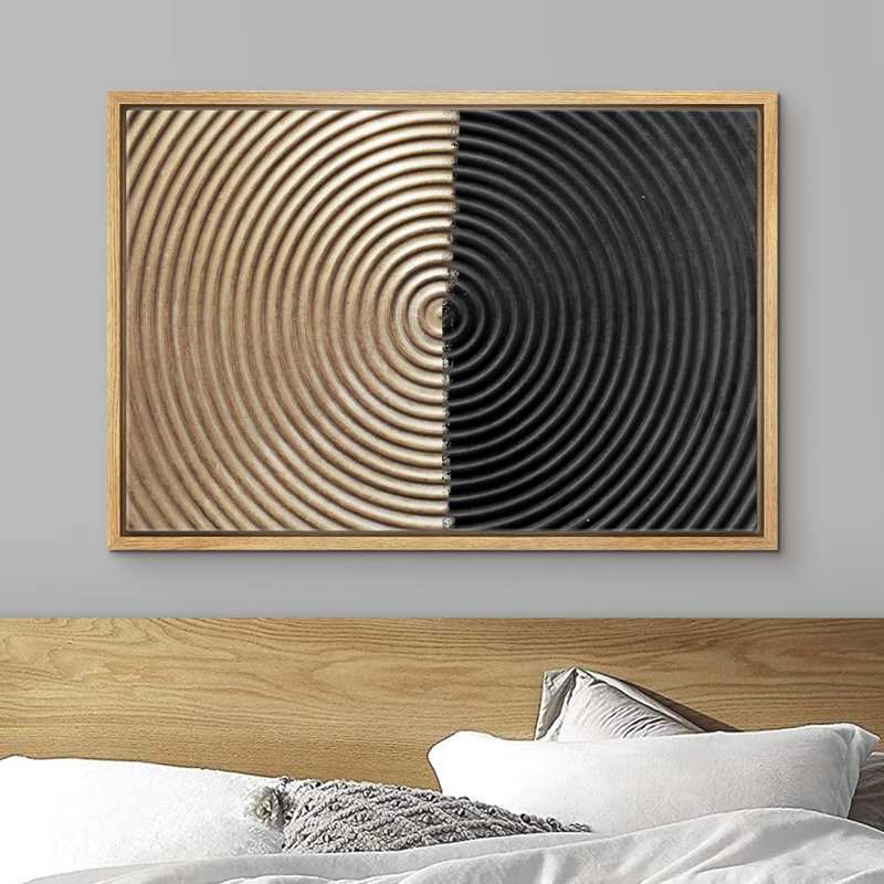 "Noir géométrique spirale anneau cercle formes abstraites illustrations art minimaliste moderne" sur, Naturel