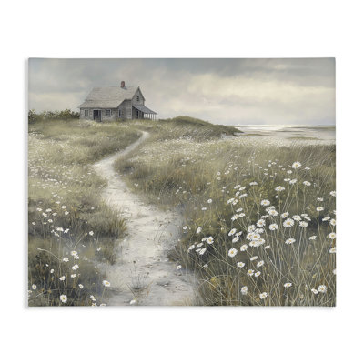 Pathway To Coastal Cottage Canvas, design by Imagine It Images