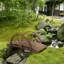 Passerelle de jardin en bois Outsunny