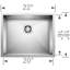 Precision 22" L x 18'' W Single Bowl Stainless Steel Undermount Kitchen Sink