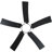 Modern 46" Indoor Brushed Nickel Downrod Mount Ceiling Fan with Integrated LED, Remote and  5 Two-Tone Blades-1581397345-1577895346