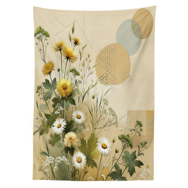 Edelynn Rectangle No Pattern Microfiber Tablecloth, 70" Rectangle