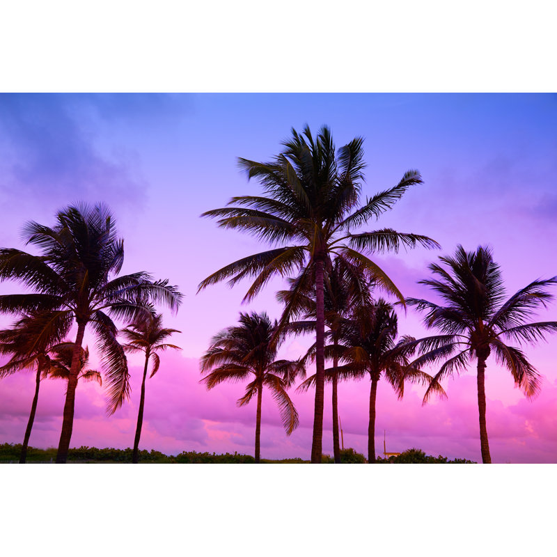 Miami Beach - Photographie sur toile tendue, L 12 po x H 8 po