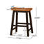 TABOURET SADDLE EN BOIS 24 po-1110338771-1110338770