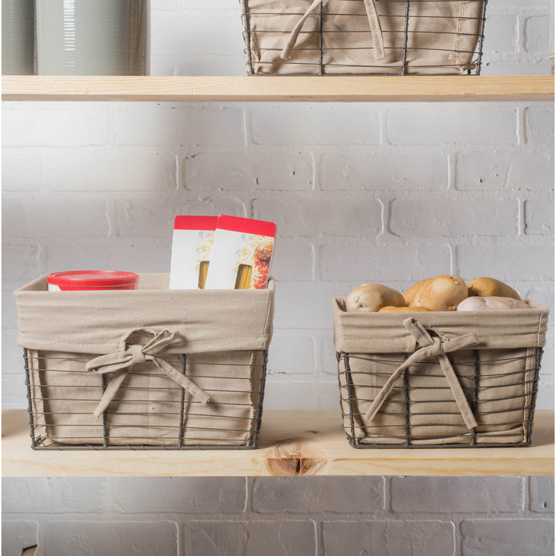 Panier en tissu Colgate, Taupe rétro