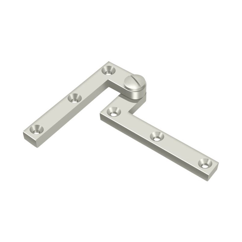 Butt Bearing Hinge, Polished Nickel