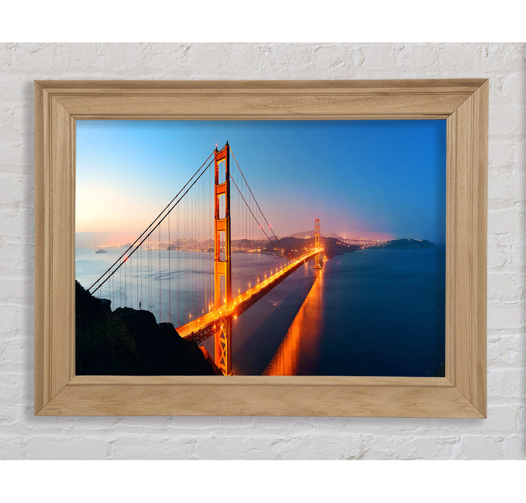 Reflections Of The Golden Gate Bridge - Einzelne Bilderrahmen Kunstdrucke