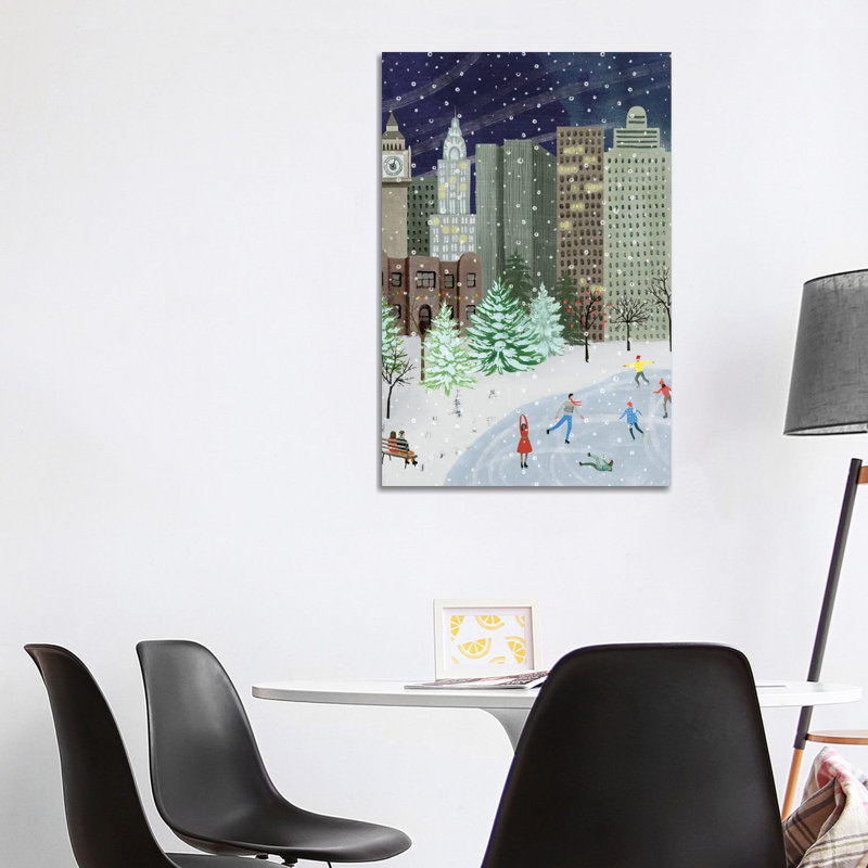 Christmas in the City I 1 Piece Wrapped Canvas Painting, 101.6 cm H x 66.04 cm W x 1.91 cm D