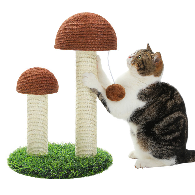 Mushroom Shaped Natural Sisal Cat Scratcher