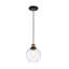 Mini-luminaire suspendu sphérique en verre transparent Mateo, luminaire suspendu à cordon réglable à intensité variable, 3 options de finition-889780582