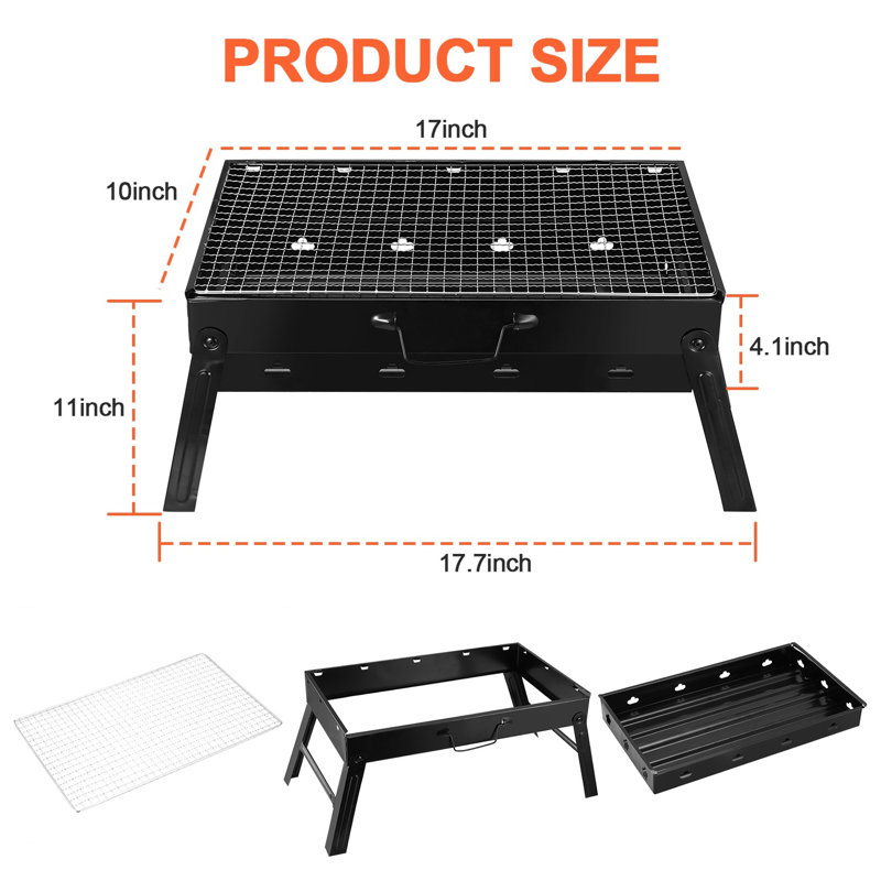 Edge Collections 11'' W Charcoal Grill
