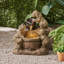 Fontaine chiot en résine avec lumière Nondas