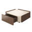 Table basse 31,5 po moderne en bois massif entièrement assemblée avec tiroirs