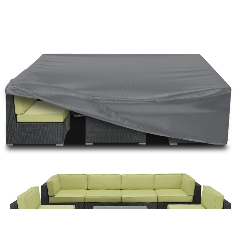 Housses imperméables pour meubles de patio Ouedoor, H 28 po x l 126 po x P 64 po