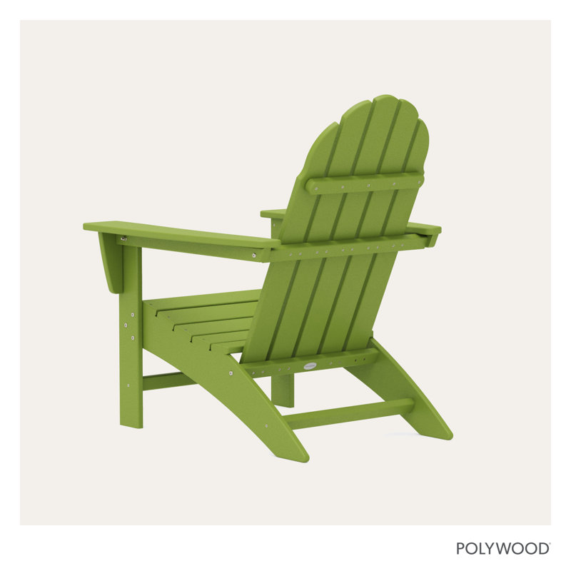 POLYWOOD Vineyard Adirondack Chair, Lime