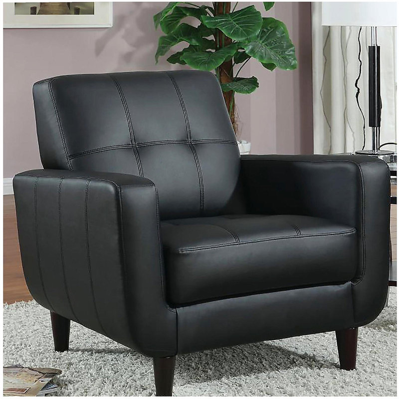 Fauteuil d'appoint à rail noir