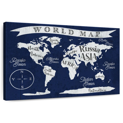 Carte du monde marine Aliaz
