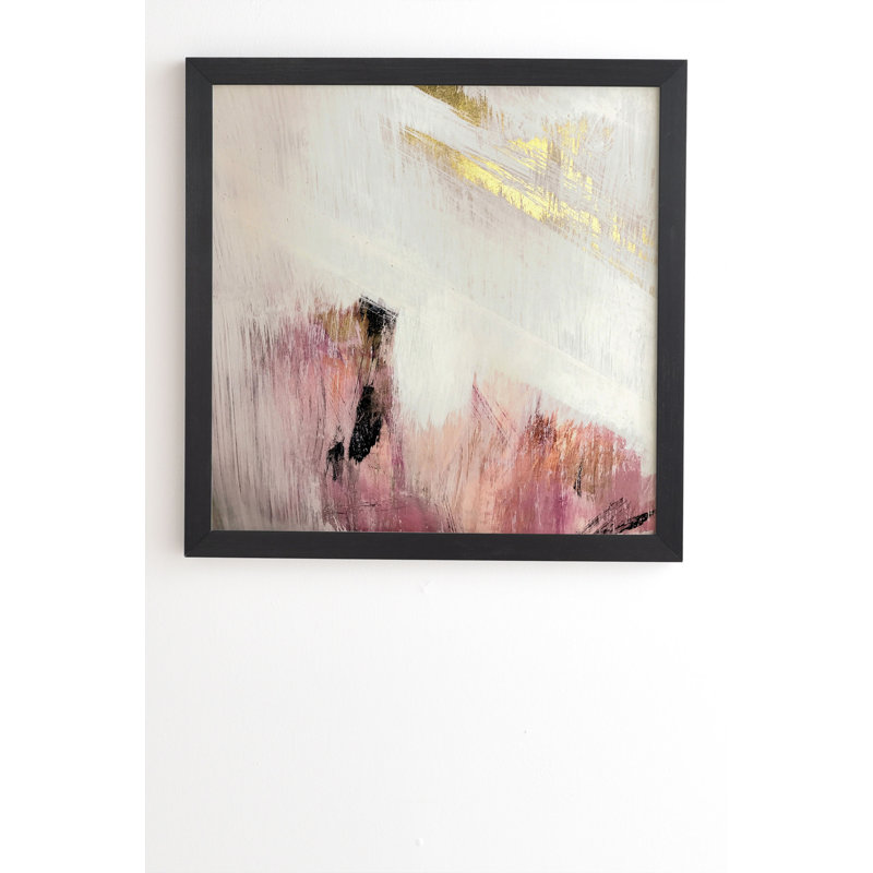 « Sunrise 2 »-impression d’art graphique, H 20 po x l 20 po x P 2 po, Armature en bambou, Pas de tapis