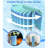 Non-Inflatable Swimming Pool For Kids And Pets, Framed Swimming Pools, Foldable Dog Pool With Sturdy Support, Space-Saving Kiddie Pool, Collapsible Kids Pool