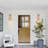 1 - Light Rattan Shade Elegant Brass Dimmable Swing Arm Wall Sconce