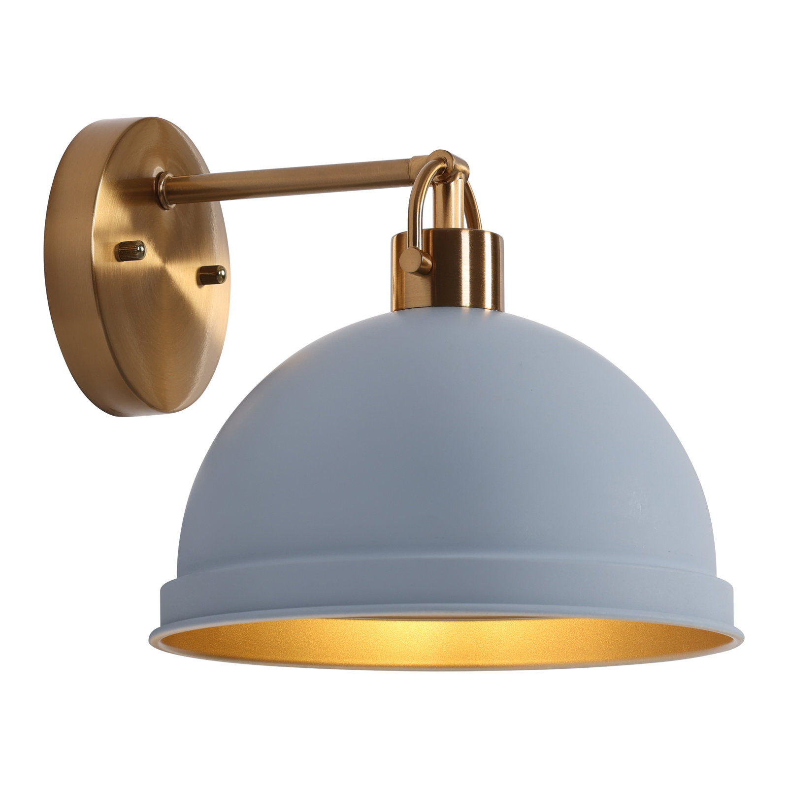 Steel Armed Sconce, Blue