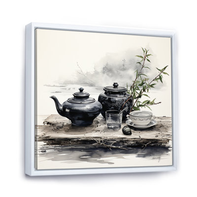 Ensemble de thé noir et blanc Boho, ensemble de thé poteries II - Boho Pottery