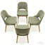 Chaise rembourrée en chenille avec pieds en bois massif-1815868051-1815868053